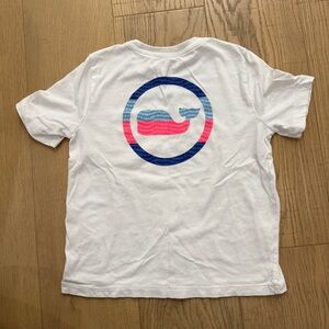 Vineyard Vines | White Tee with Vibrant Whale Design